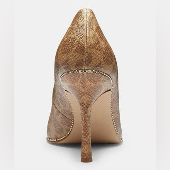 Preloved COACH Samantha Pump In Signature Canvas Women's Size 6.5 - Picture 7 of 12